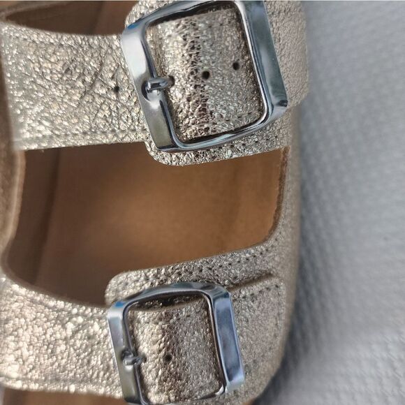 DUCCELLI Made in Italy Jaimee leather comfort lagenlook buckle Sandals - Picture 6 of 8